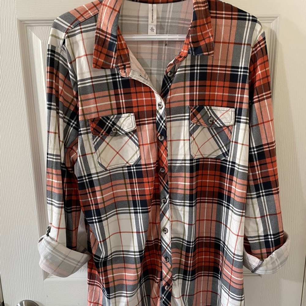 Tunic Plaid Shirt